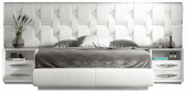 Bedroom Furniture Beds with storage Emporio White King Size Bed