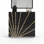 Bedroom Furniture Dressers and Chests Oro Black Single Dresser