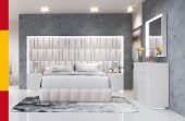 Bedroom Furniture Modern Bedrooms QS and KS Orion QS Bed with Wave White cases