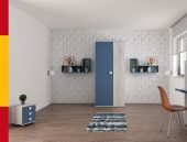 Brands Trasman Kids Bedroom, Spain Jazz Kids Bedroom Oak Blue