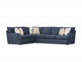 Living Room Furniture Sectionals Oscar Sectional in Fabric Blue
